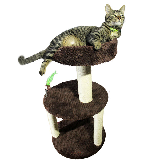 Gimnasio Torre Rascador Para Gatos Redondo