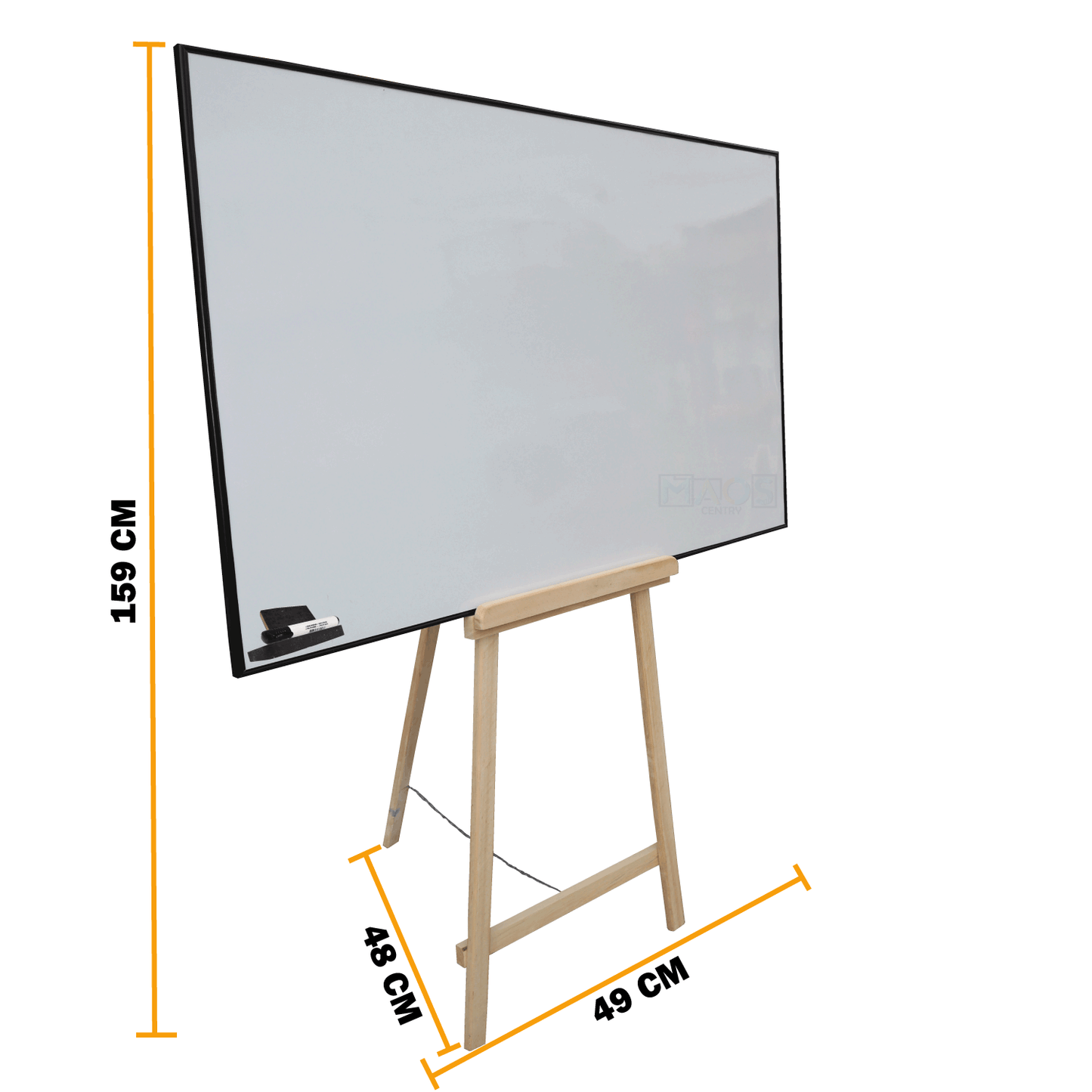 Pizarra Tablero Acrilico Liso Borrable 80X120 Con Tripode