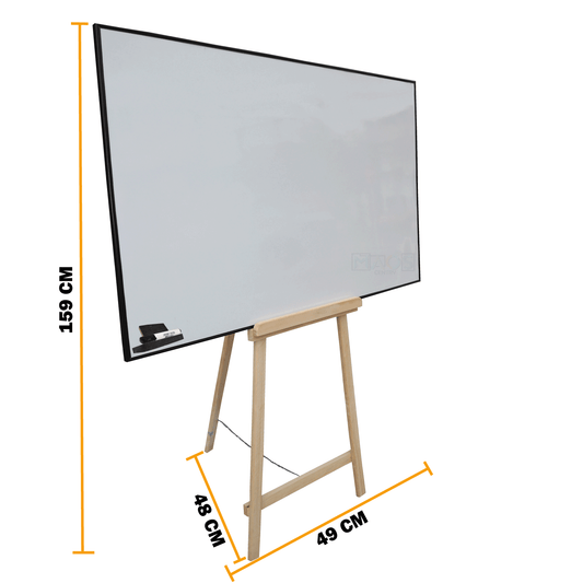 Pizarra Tablero Acrilico Liso Borrable 80X120 Con Tripode