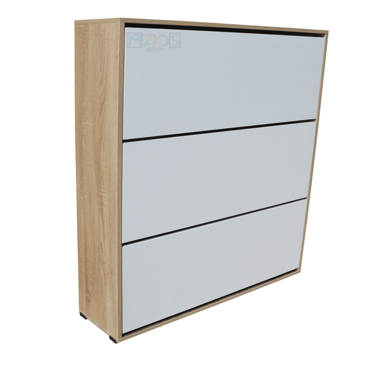 Zapatero Organizador Recibidor En Madera 3 Niveles