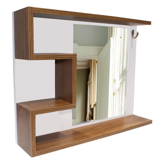 Mueble Gabinete Flotante Para Baño Espejo Fijo