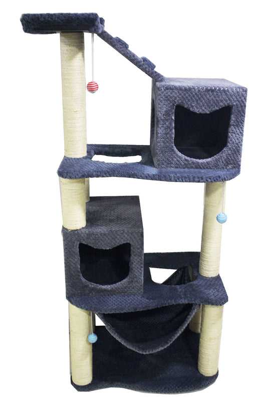 Gimnasio Torre Rascadora Para Gatos Doble Cajon