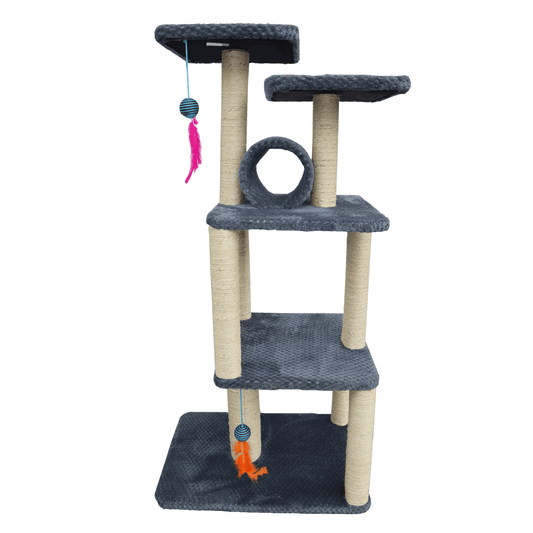 Gimnasio Rascador Acicalador  Para Gatos Tubos