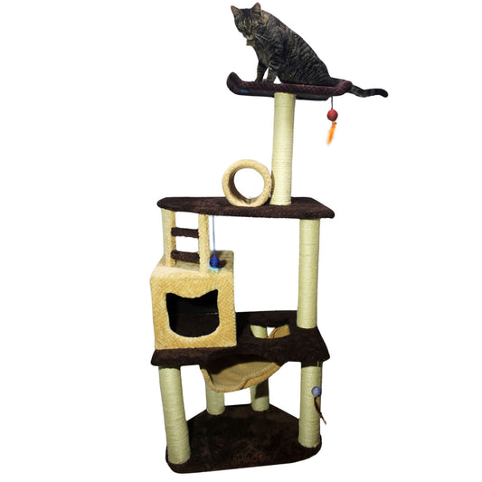 Gimnasio Arbol Rascador Para Gatos Triangular