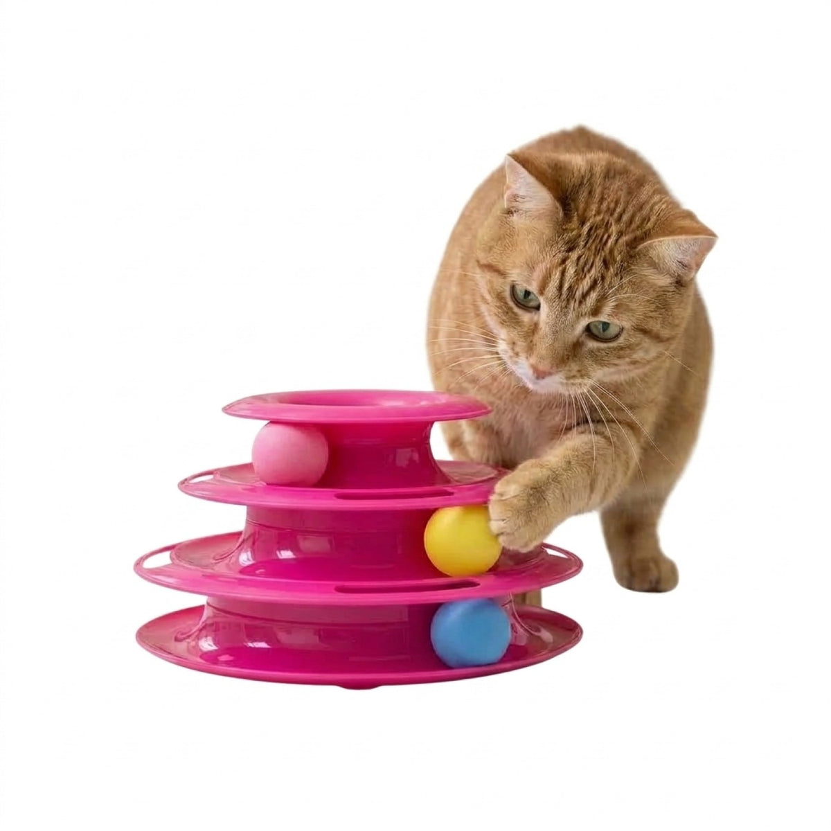 Juguete Interactivo Giratorio Para Gatos