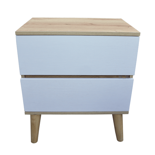 Mesa de noche estilo duplex