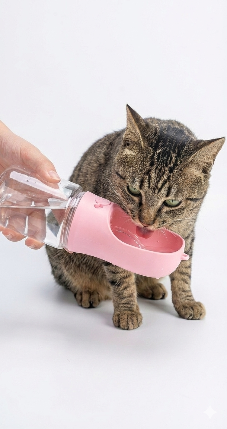 Bebedero Portátil para Perros y Gatos
