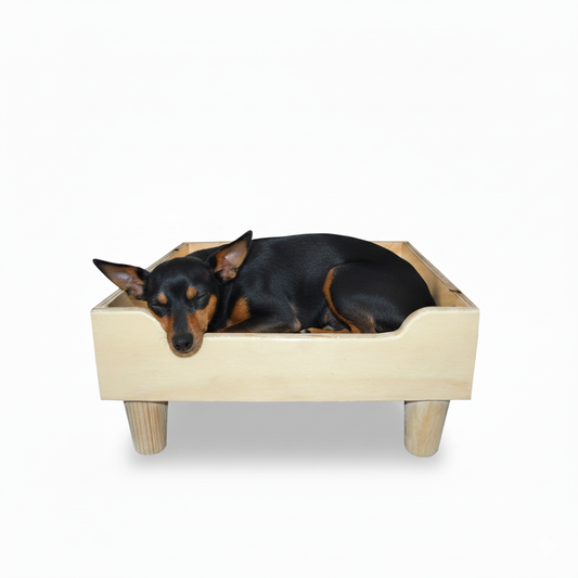 Base Cama Para Perros o Gatos En Madera Pino