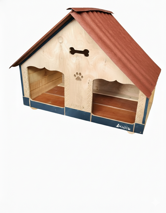 Casa Doble Para Perro Pequeño En Pino