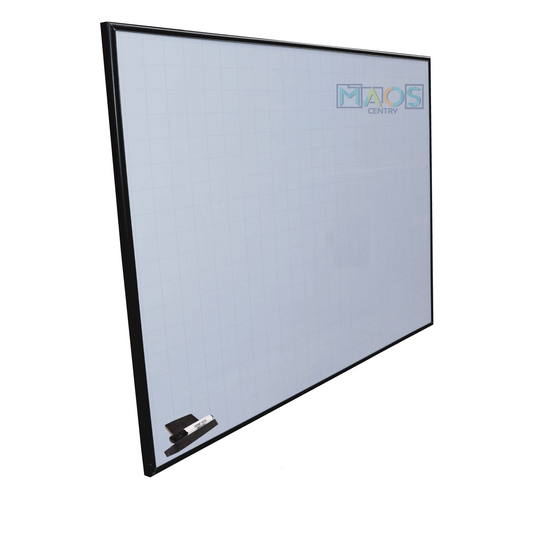 Pizarra Tablero Acrilico Cuadricula Borrable 80X120 Para Colgar