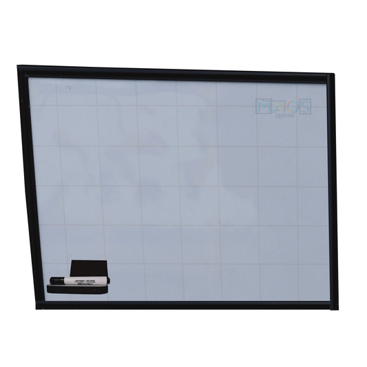 Pizarra Tablero Acrilico Cuadricula Borrable 60X40 Para Colgar