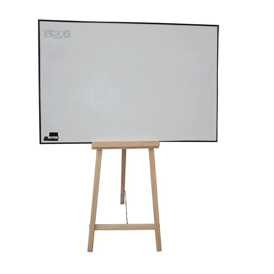 Pizarra Tablero Acrilico Cuadricula Borrable 80X120 Con Tripode