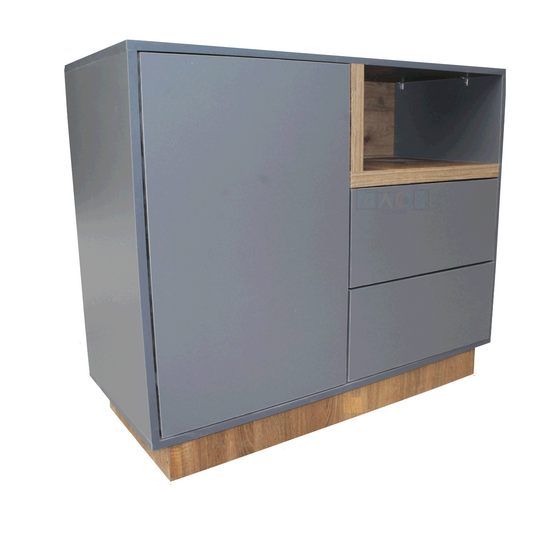 Mueble Organizador Bicolor De Madera