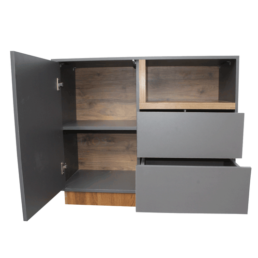 Mueble Organizador Bicolor De Madera