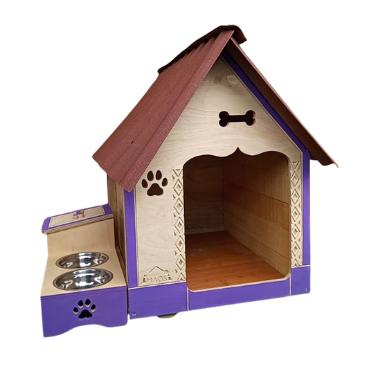 Casa De Madera Para Perros Pequeños Con Platero