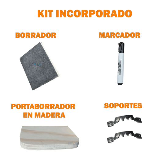 Pizarra Tablero Acrilico Liso Borrable 80x120 Para Colgar