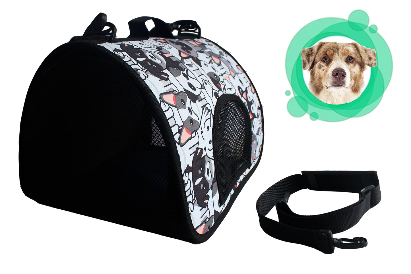 Guacal Cargador De Tela Para Perro o Gato Pequeño