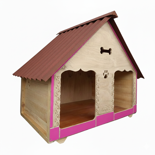 Casa Doble Para Perro ExtraGrande En Pino