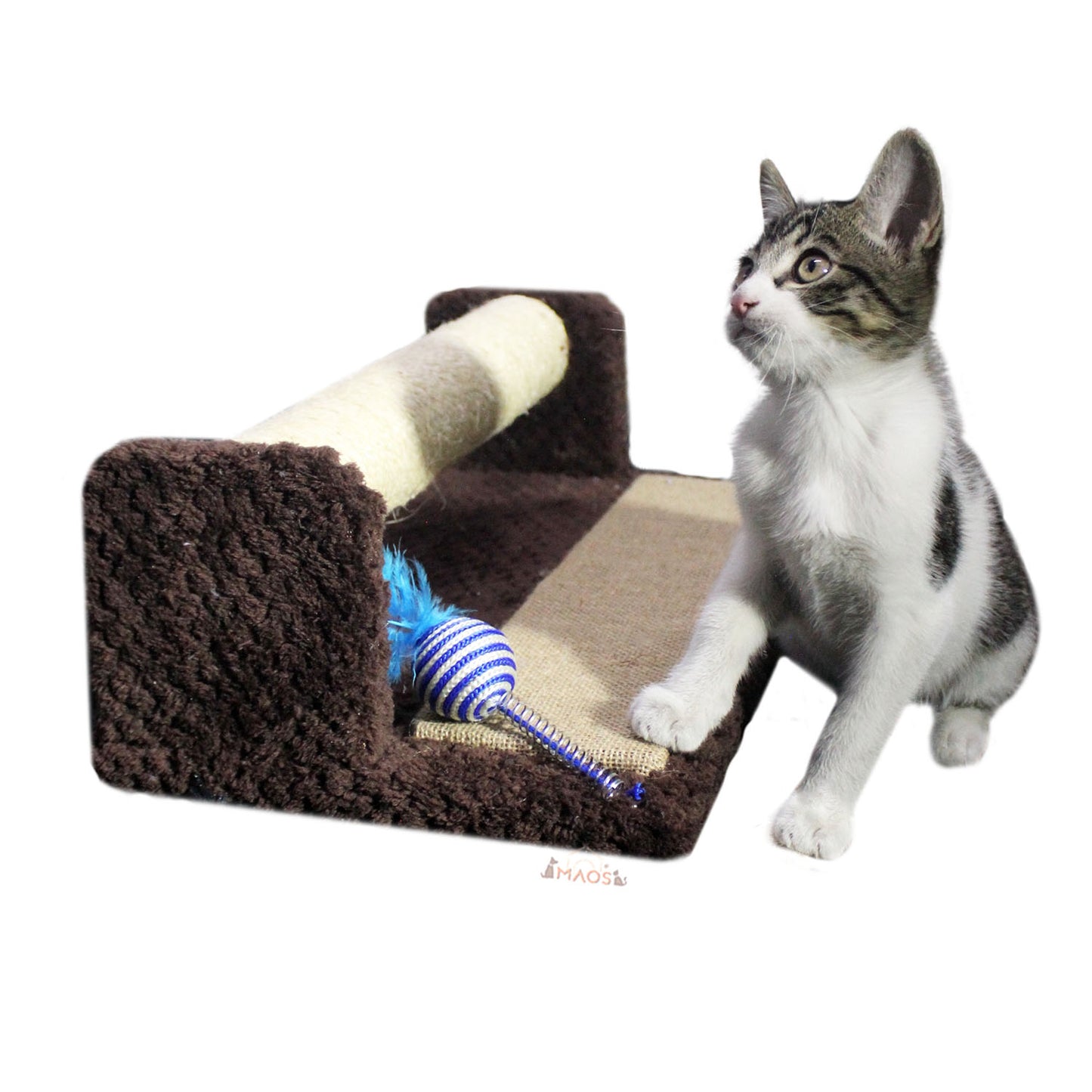 Rascador Acicalador Resorte Para Gatos