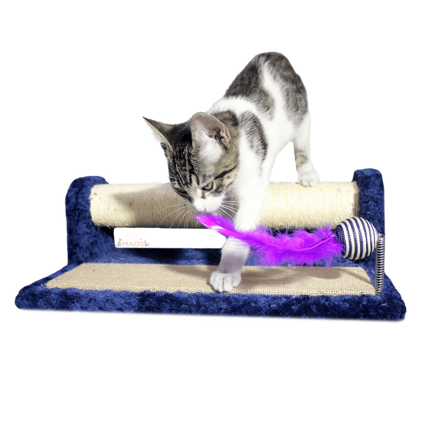 Rascador Acicalador Resorte Para Gatos