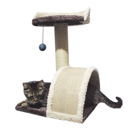 Rascador Acicalador Para Gatos Con Arco Malla