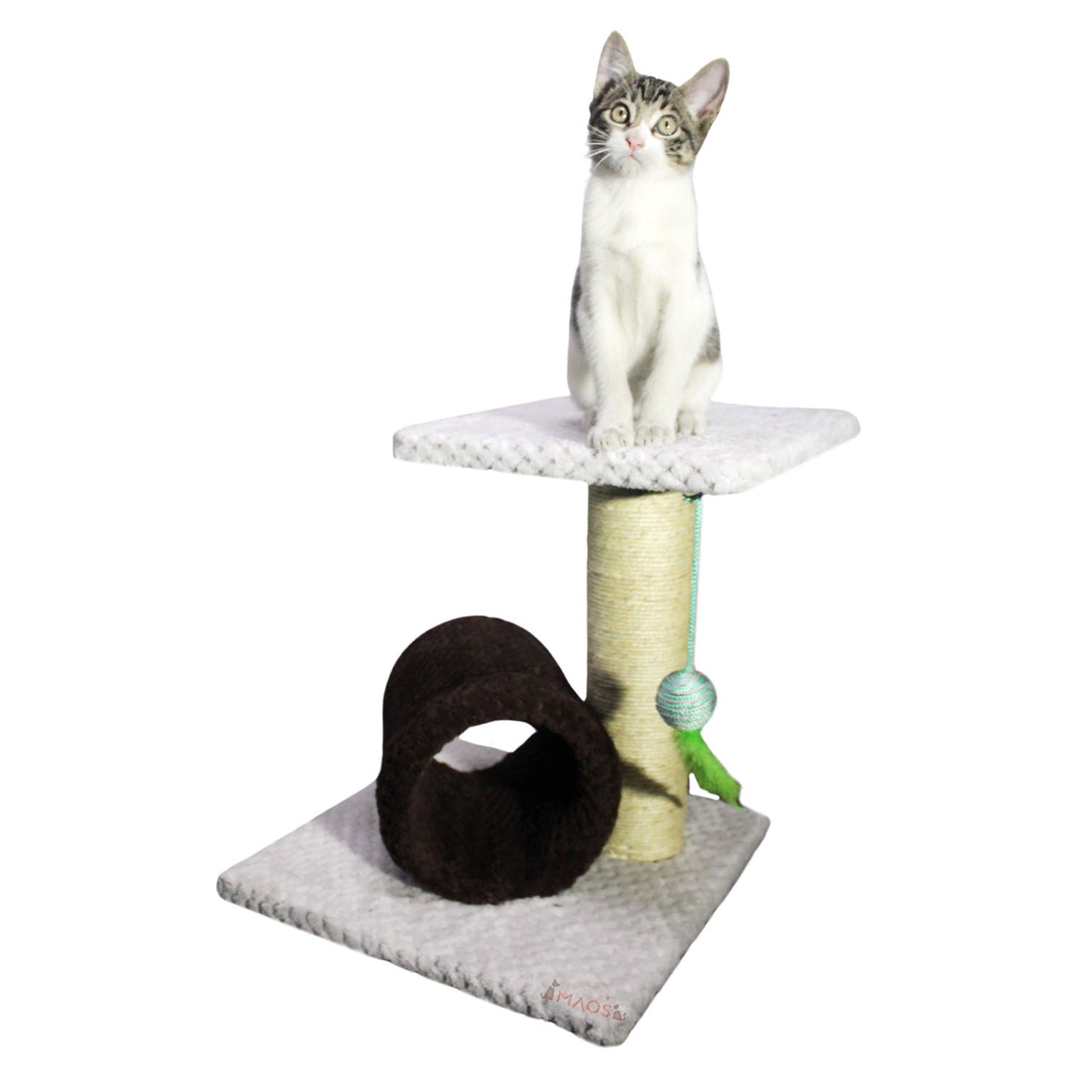 Rascador Acicalador Tunel Para Gatos
