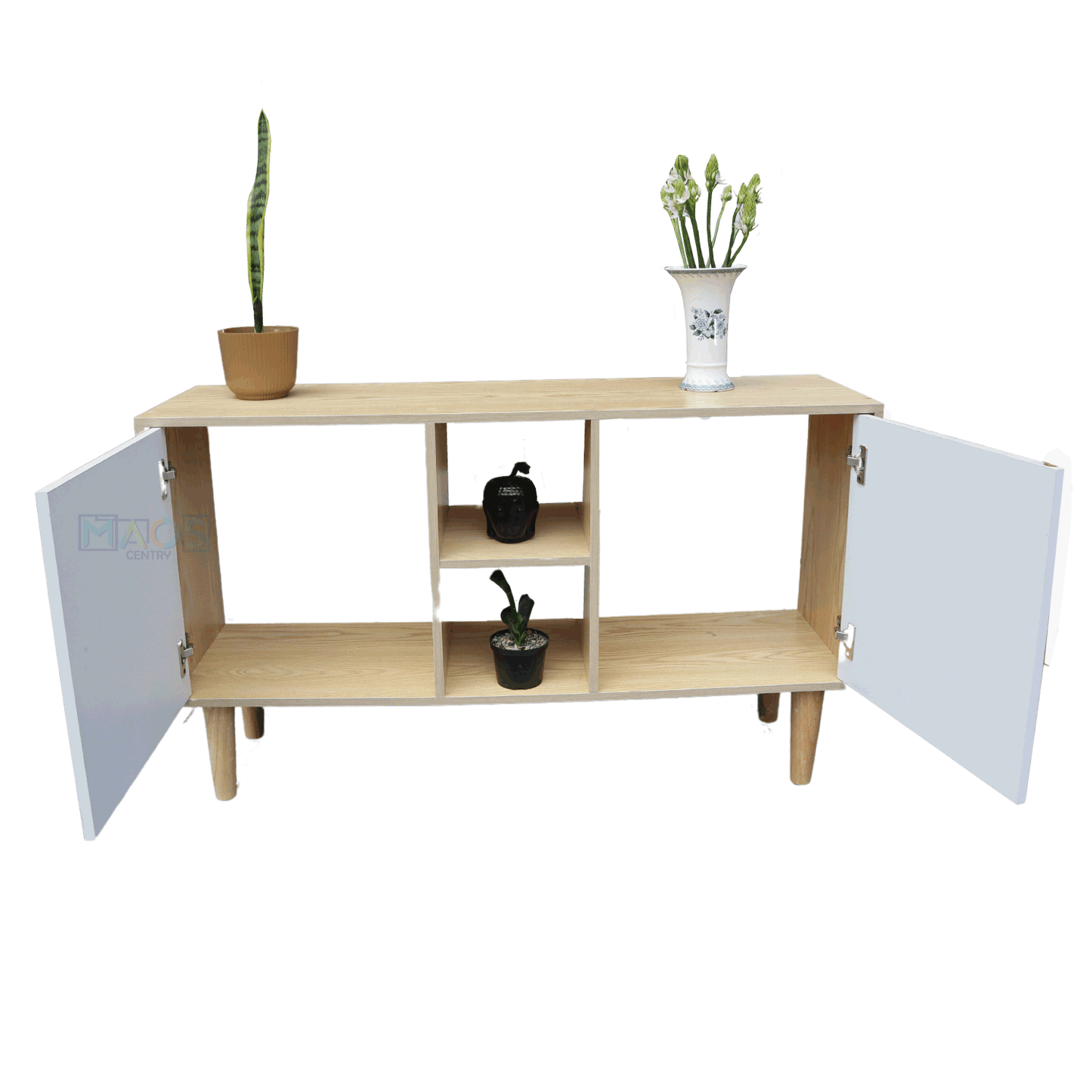 Centro de Entretenimiento Para Tv Moderno Con Puertas