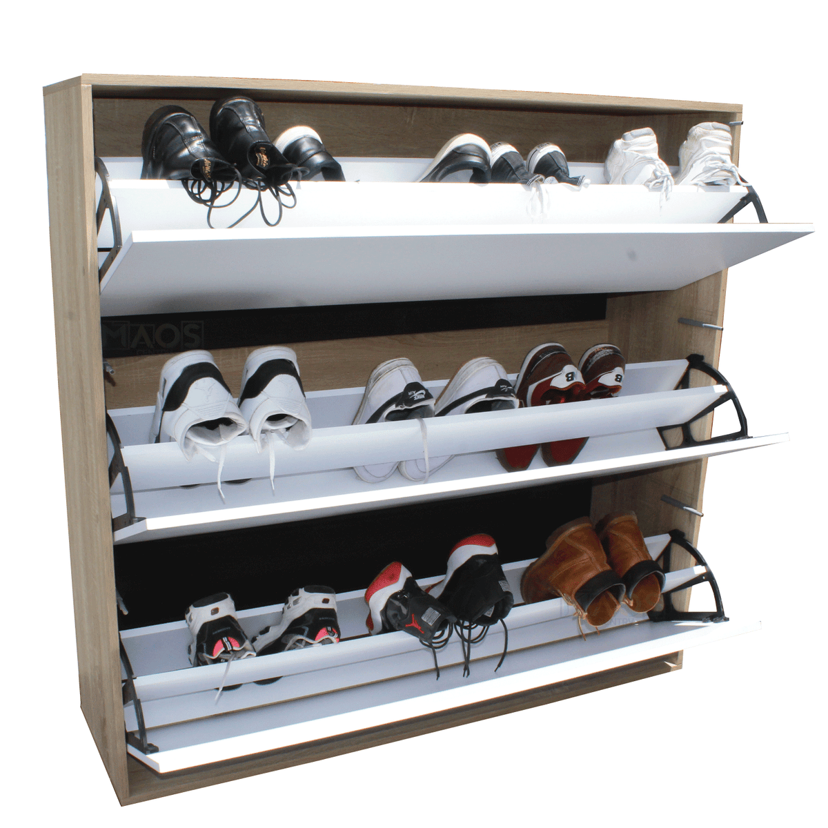 Zapatero Organizador 3 Niveles En Madera