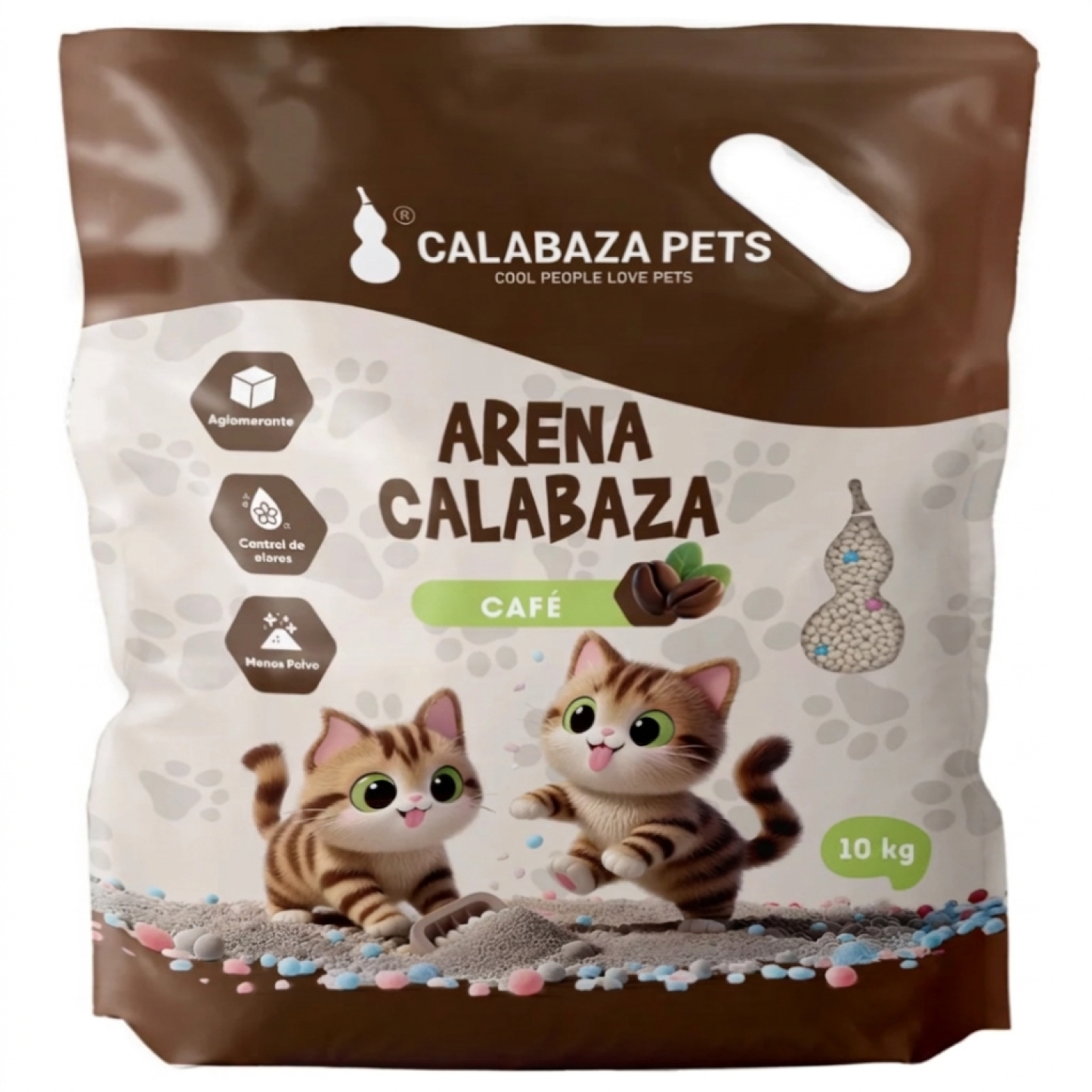 Arena Sanitaria Gato Aglomerante Con Bentonita Calabazas