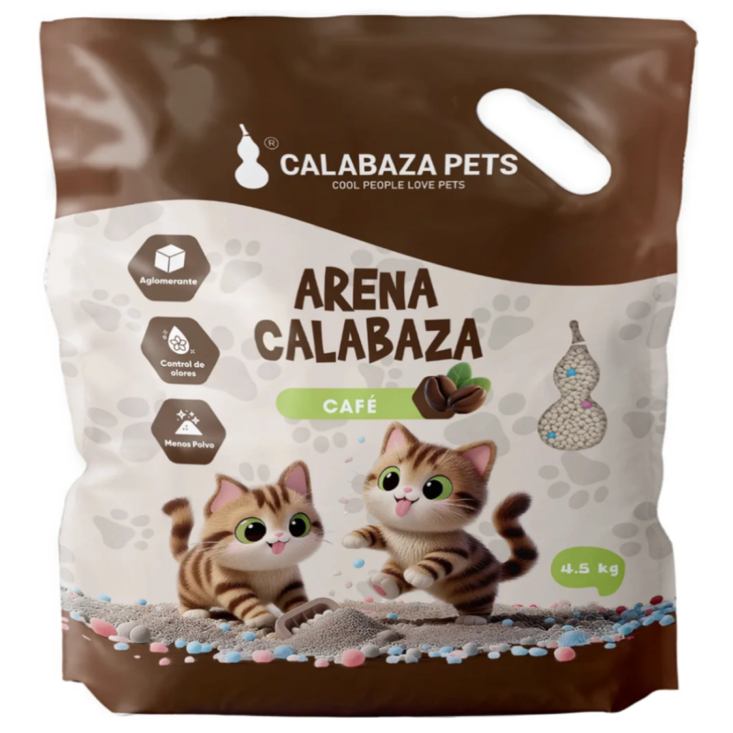 Arena Sanitaria Gato Aglomerante Con Bentonita Calabazas