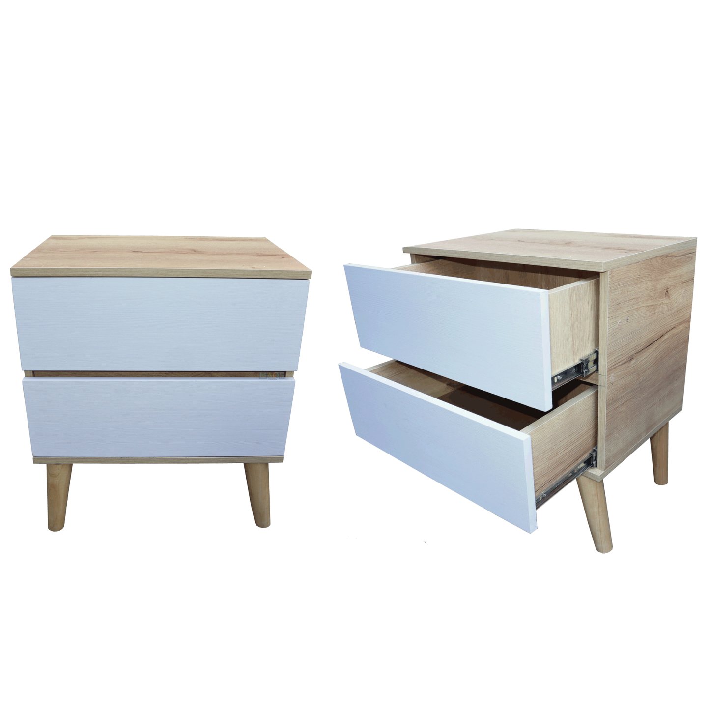 Mesa De Noche Nochero 2 Cajones