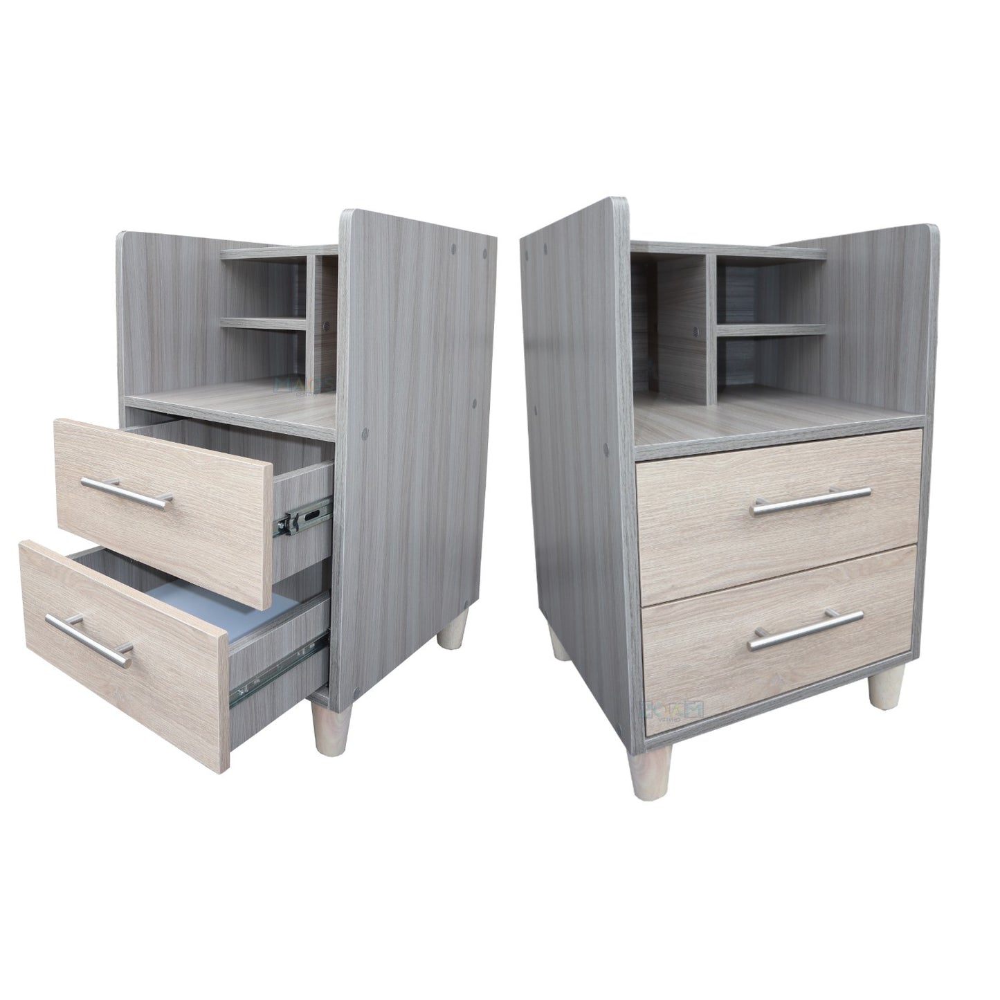 Mesa De Noche Nochero 2 Cajones