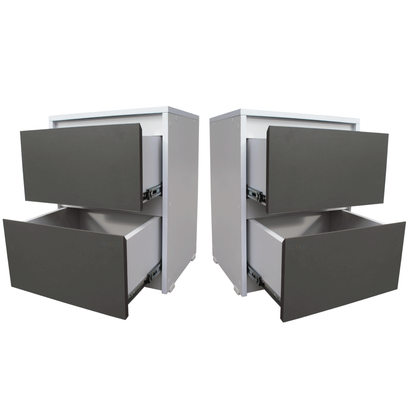 Mesa De Noche Nochero 2 Cajones