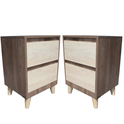 Mesa De Noche Nochero 2 Cajones