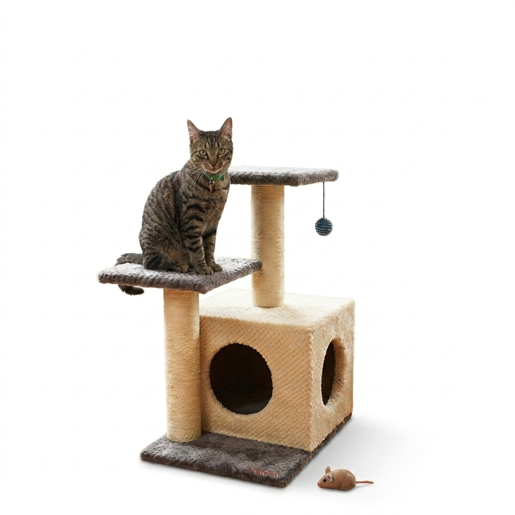 Gimnasio Arbol Rascador Para Gatos Con Sofa