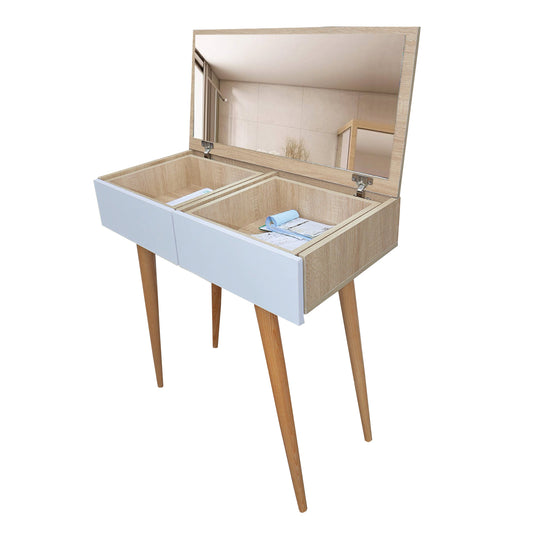 Escritorio Moderno Con Espejo y Cajones Multifuncional