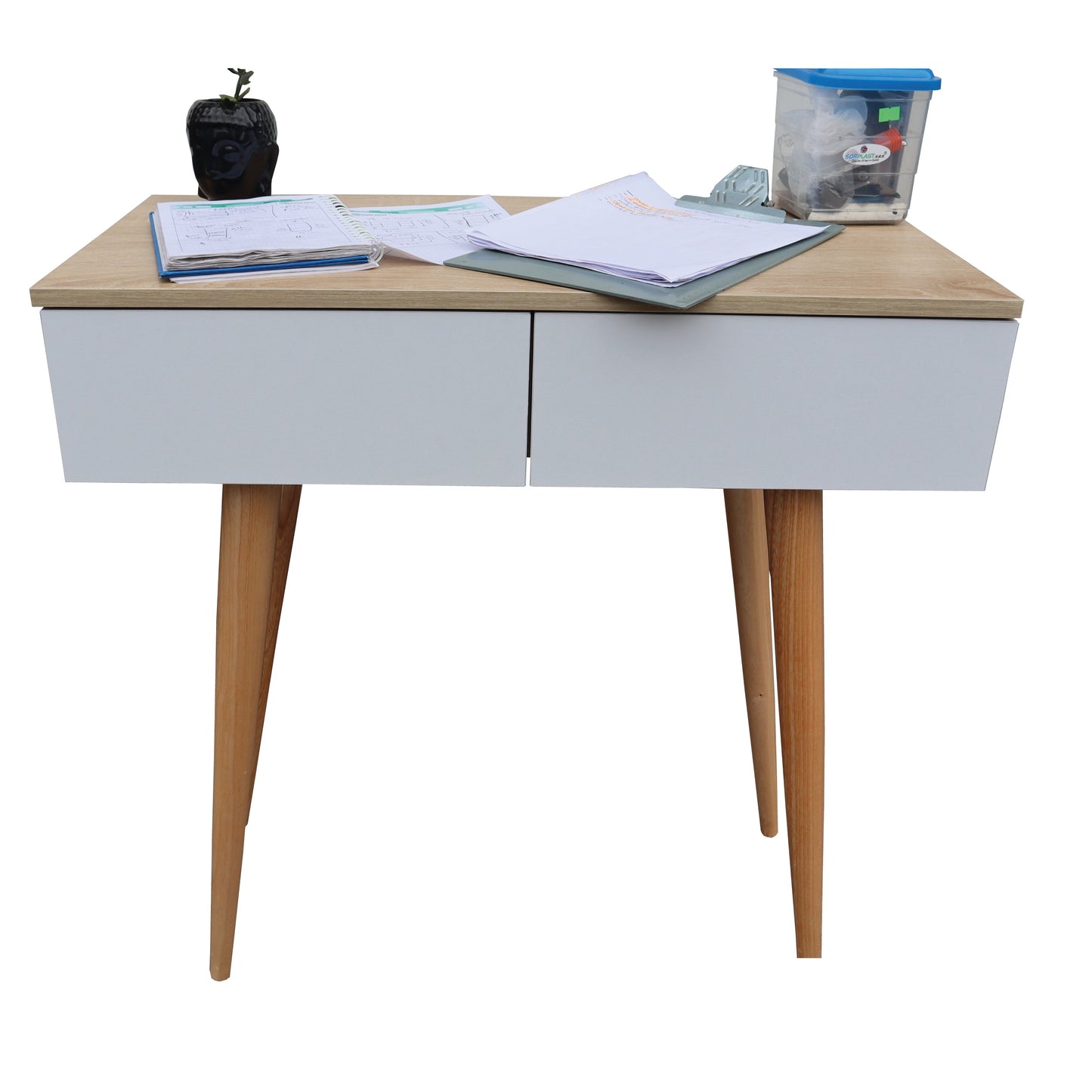 Escritorio Moderno Con Espejo y Cajones Multifuncional