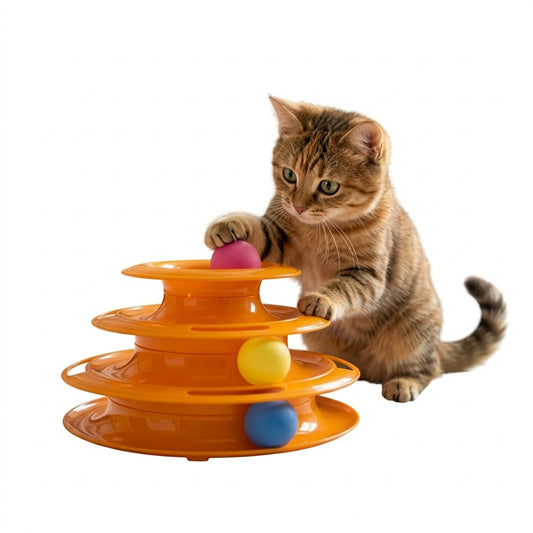 Juguete Interactivo Giratorio Para Gatos