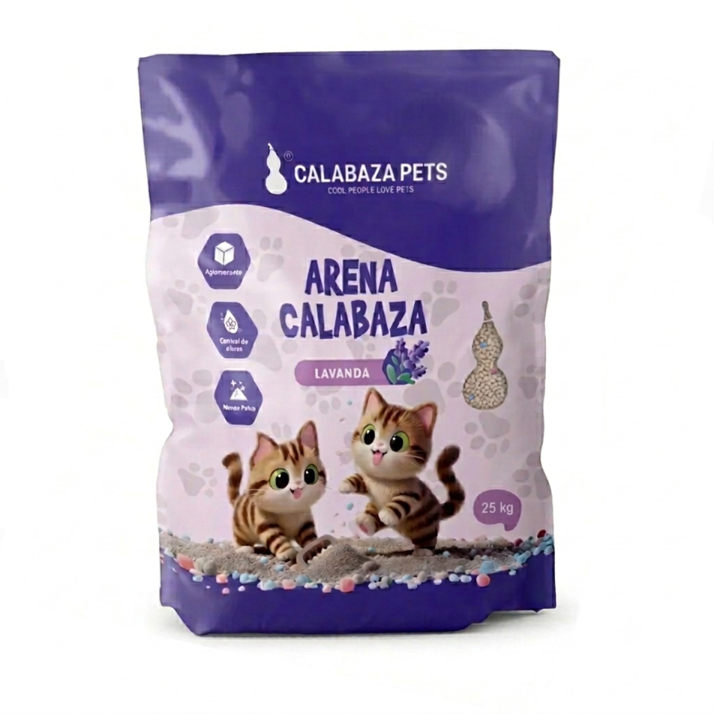 Arena Sanitaria Gato Aglomerante Con Bentonita Calabazas