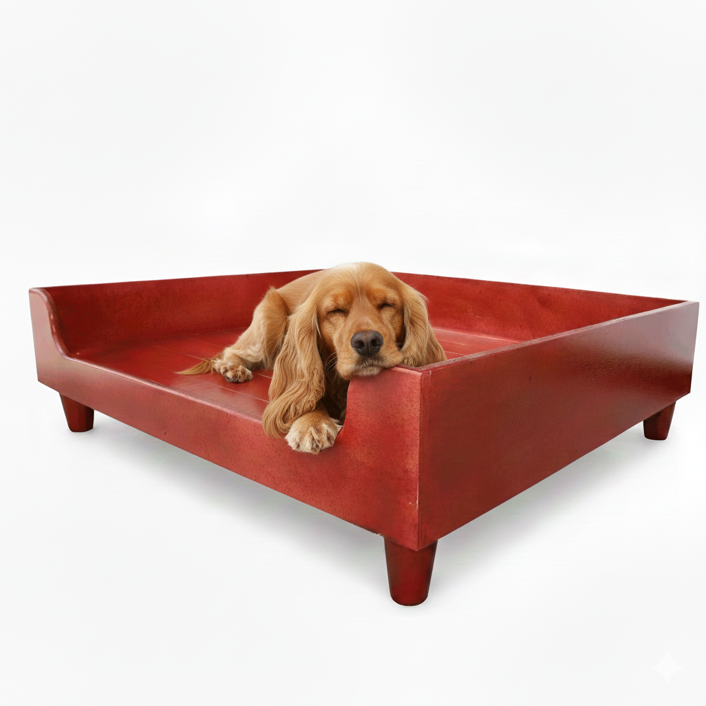 Base Cama Para Perros o Gatos En Madera Pino