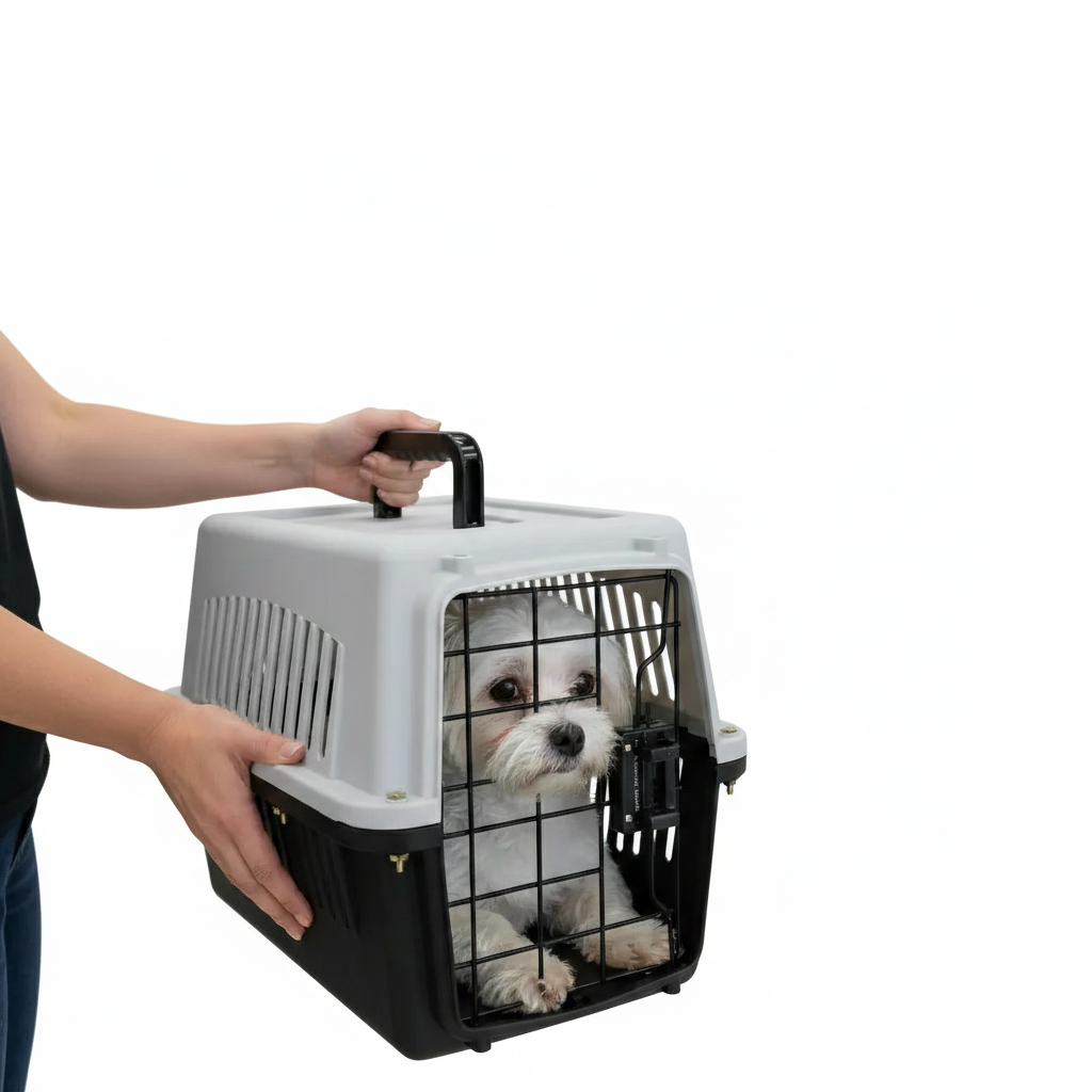 Guacal Cargador Plastico Para Viajes Perros