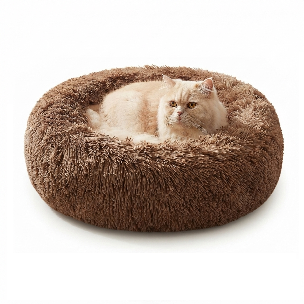 Cama Tipo Dona Para Mascotas Lavable