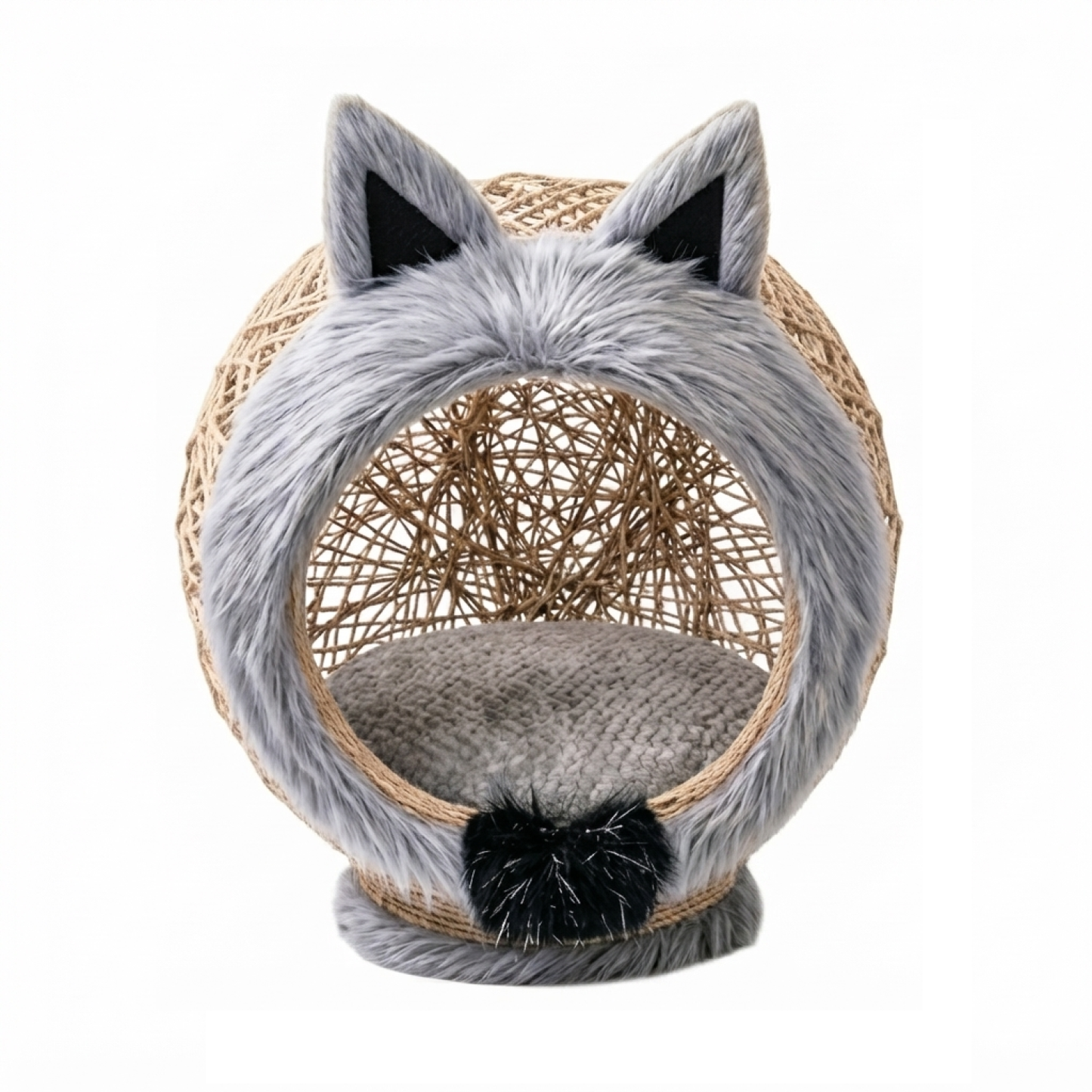 Cama Nido De Fique Para Gatos Con Cojin