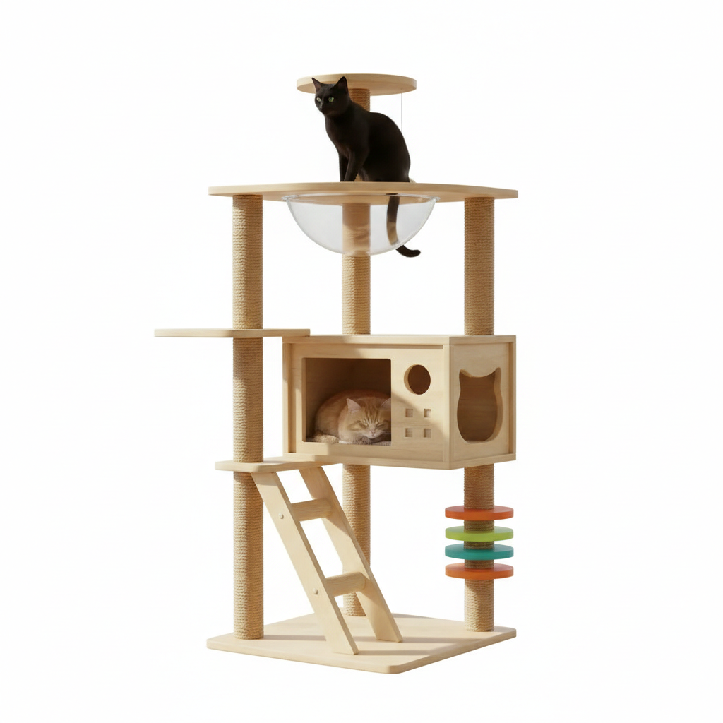 Gimnasio Arbol Para Gatos Desarmable Sakura