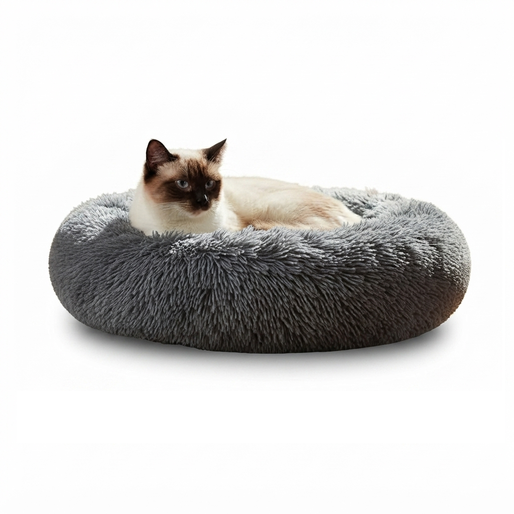 Cama Tipo Dona Para Mascotas Lavable