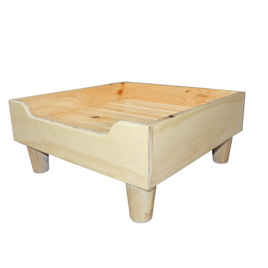 Base Cama Para Perros Madera Pino