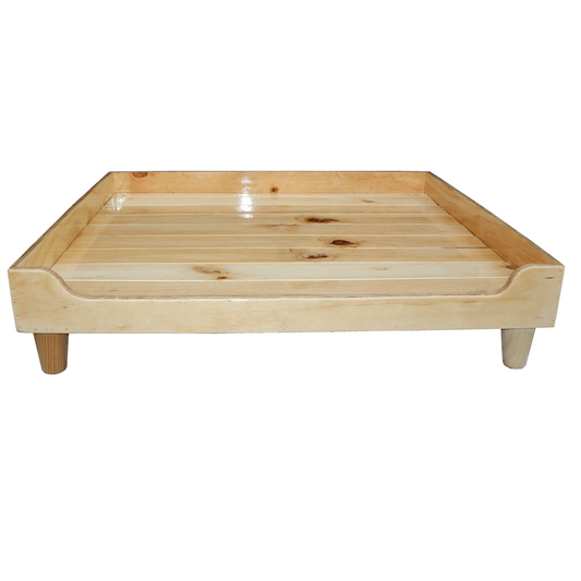 Base Cama Mediana Para Perros Madera Pino