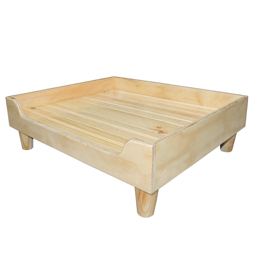 Base Cama Para Perros Medianos Madera Pino