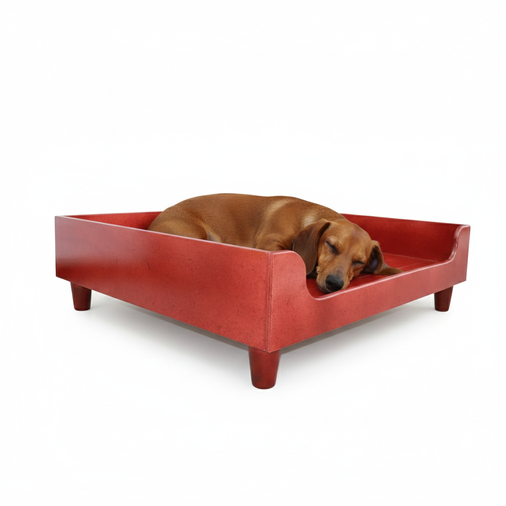 Base Cama Para Perros o Gatos En Madera Pino