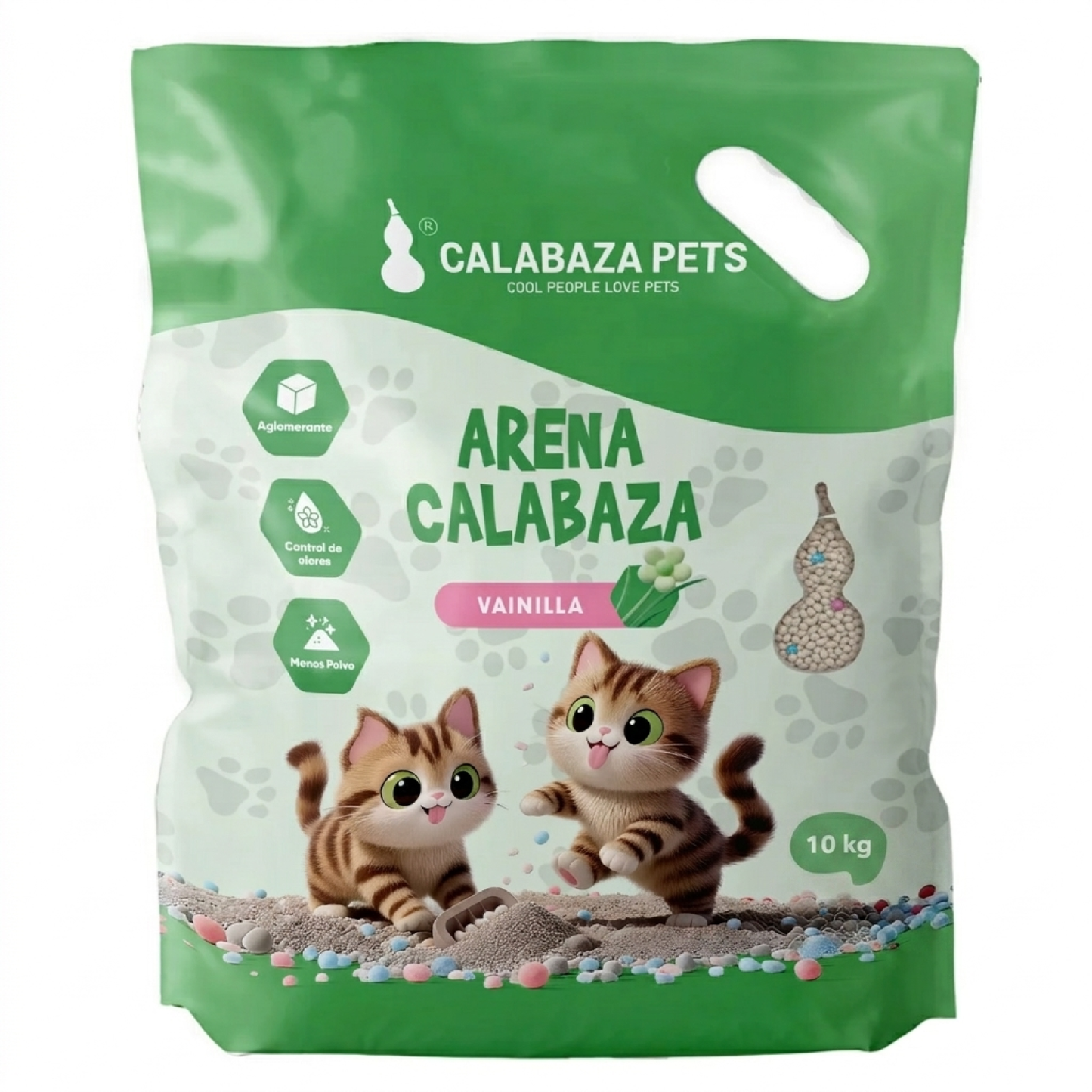 Arena Sanitaria Gato Aglomerante Con Bentonita Calabazas